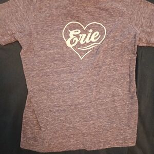 Erie Heart Graphic Kids Tee - Purple Heather